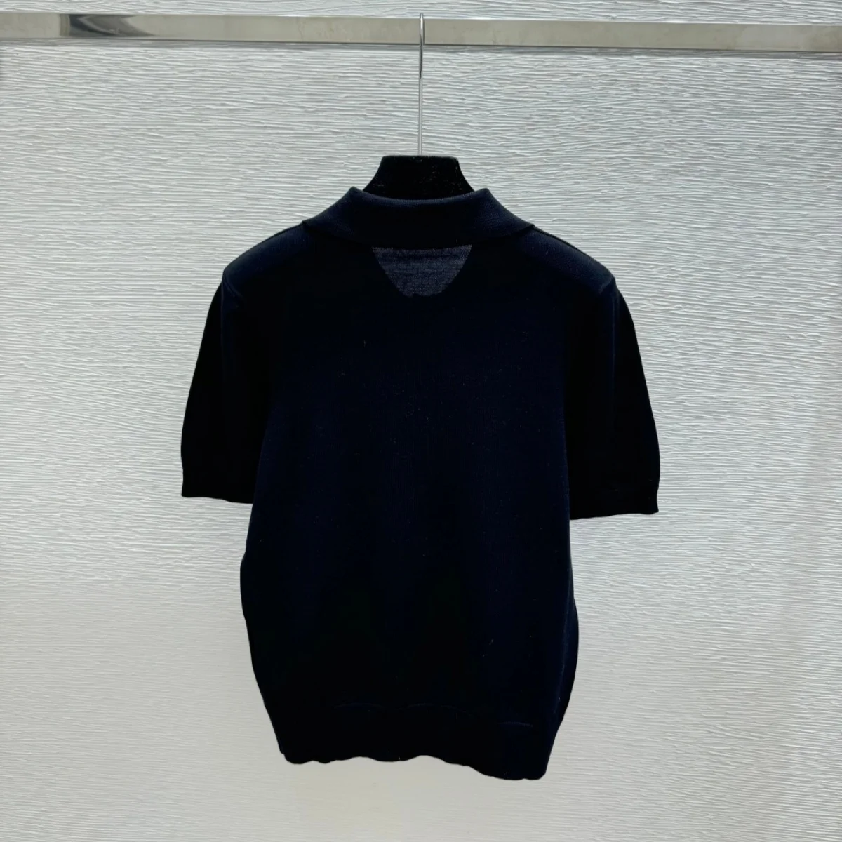 2026 High Quality Women's Clover Embroidered Polo Short Sleeve Knitted Shirt--hb804