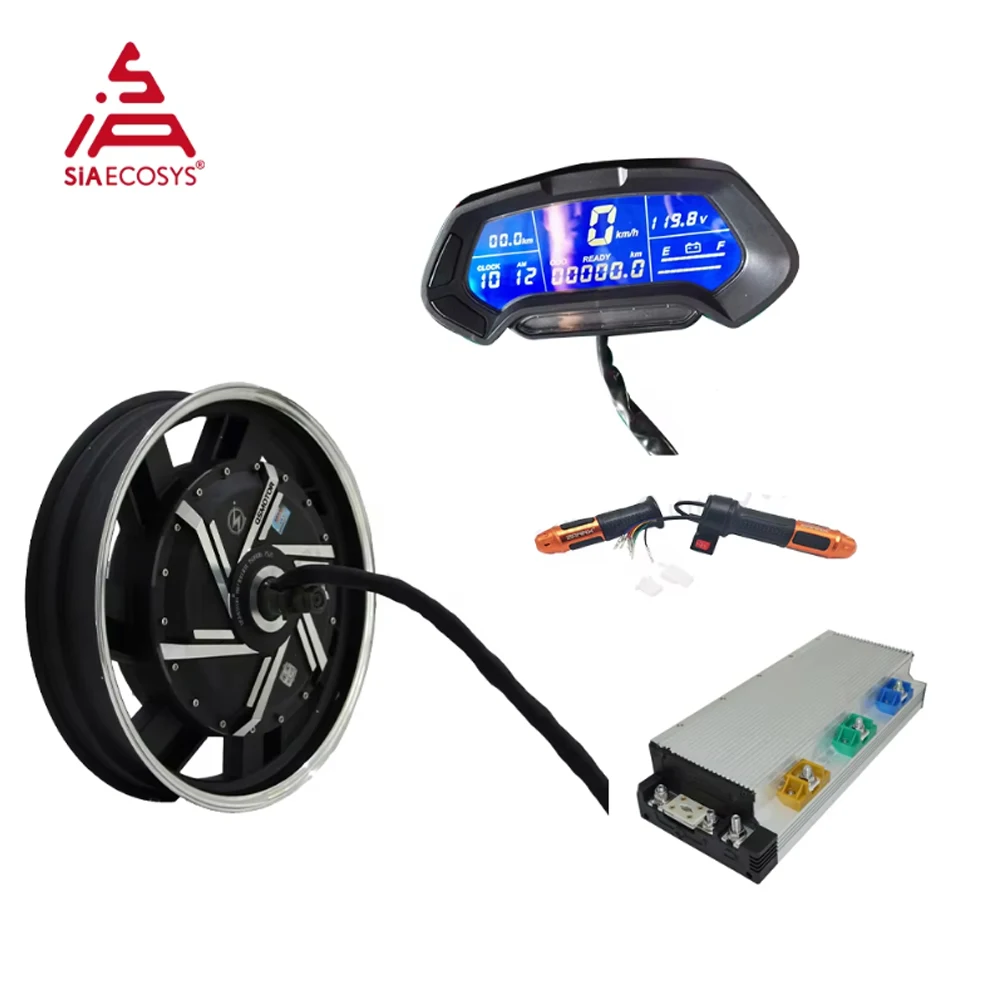 

New QS Motor 17inch 8000W 72-96V BLDC IP65 Waterproof Electric Motorcycle Conversion Kit