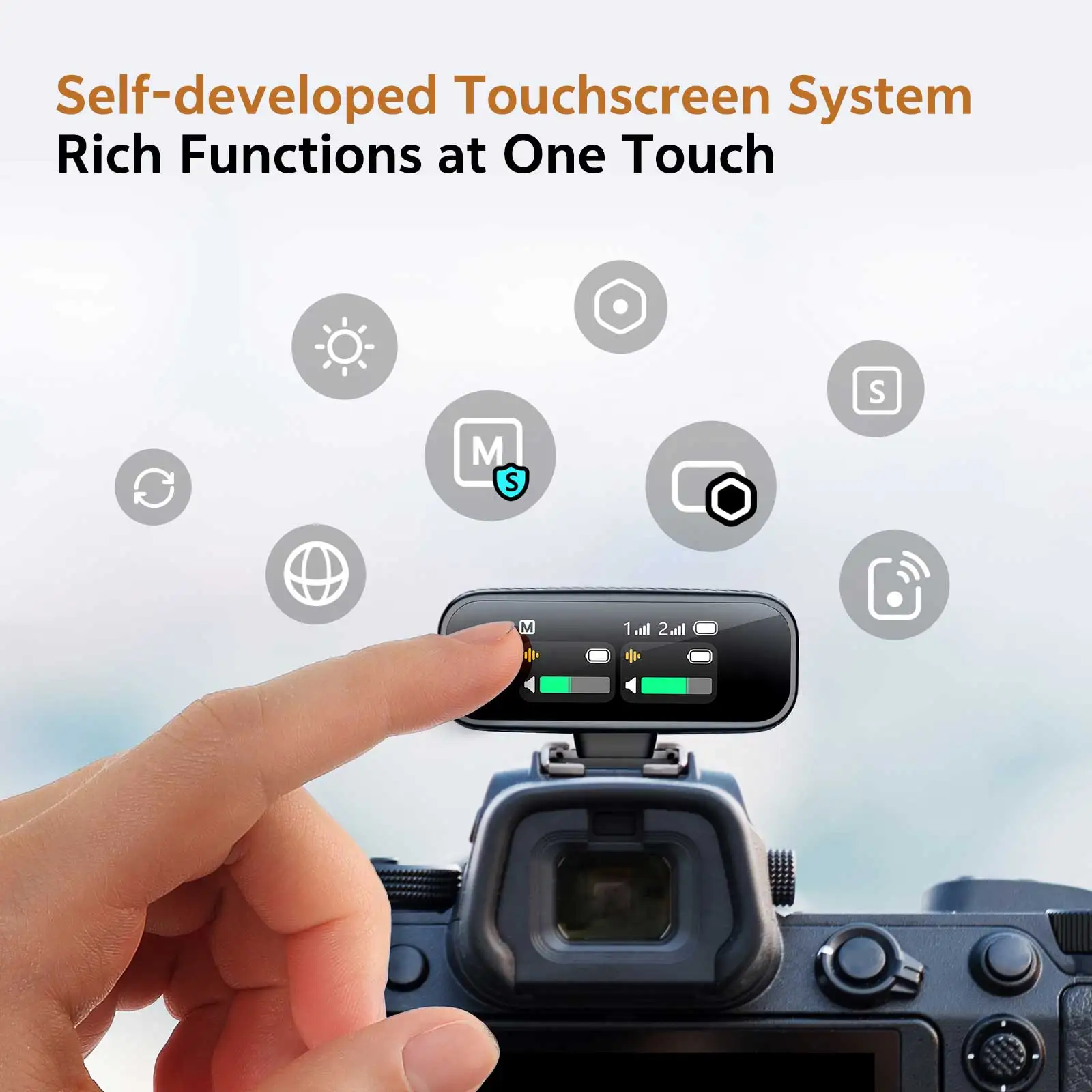 Microfone de lapela sem fio com cancelamento de ruído AI, transmissão de longo alcance de 250 m, microfone com clipe para gravação de áudio clara