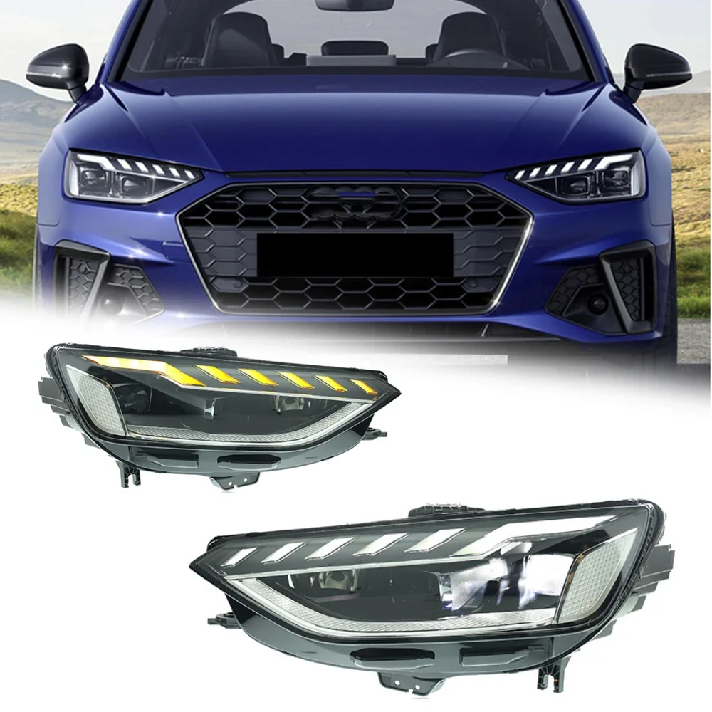 

Styling LED HeadLights For AUDI A4 20-24 Low To High Full Led DRL Car Head Lamp Assembly Signal Accessories Modified Lamp