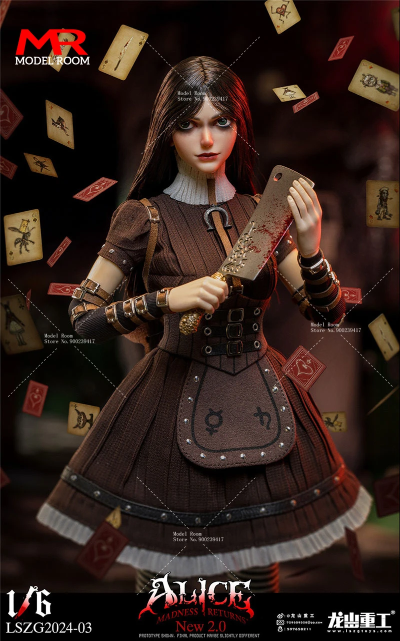 2024 Q4 Longshan Heavy Industry LSZG2024-03 1/6 Crazy Alice Figure Model 27cm Female Solider Action Figurine Full Set Toy