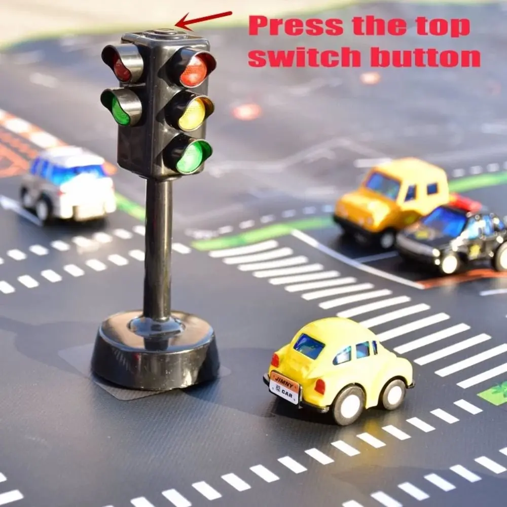 

Plastic Traffic Light Model LED Early Educational Model Road Light Signal Acousto Optic System Mini Traffic Light