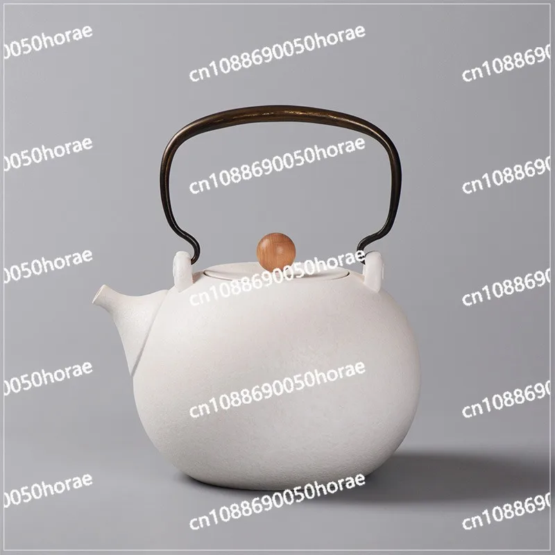 Boiling Teapot with Heat-resistant Copper Handle Beam