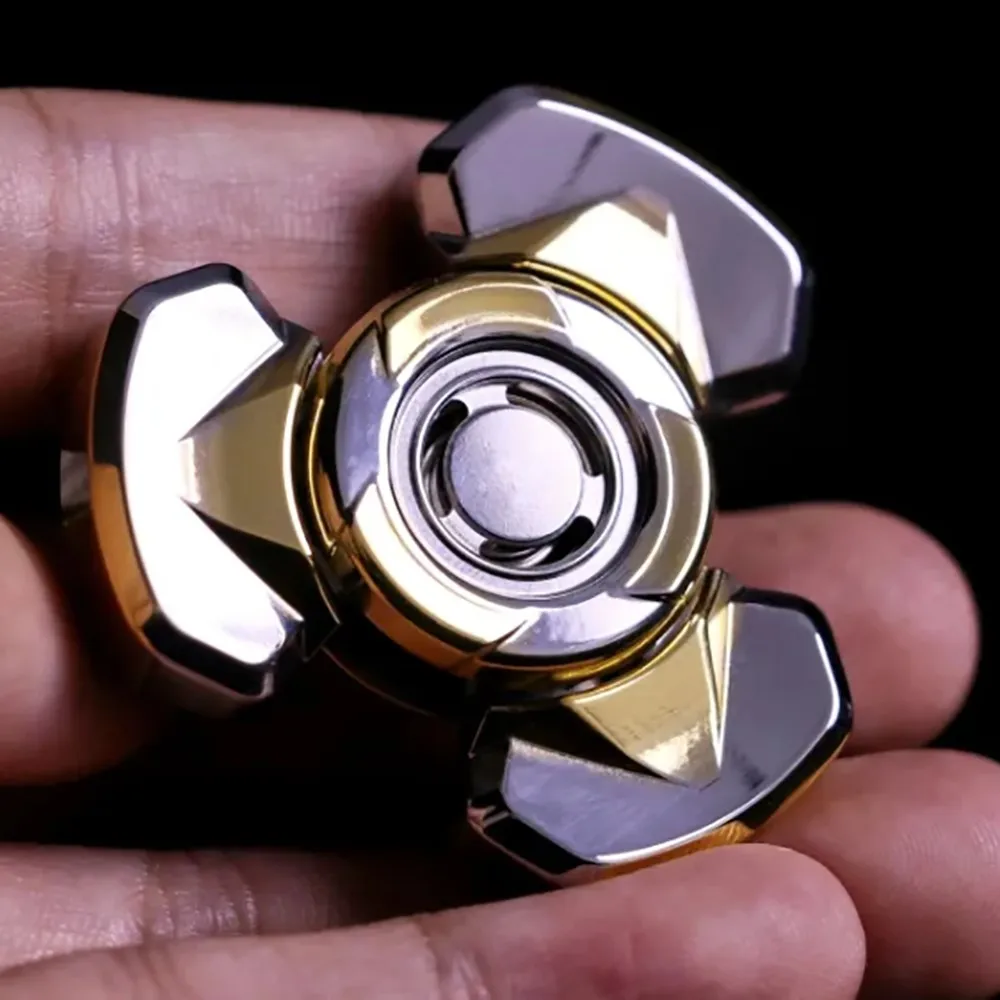 Daxiong edc fidget spinner projetos originais três folhas spinner ansiedade alívio gadgets fidget spinners alívio do estresse brinquedo