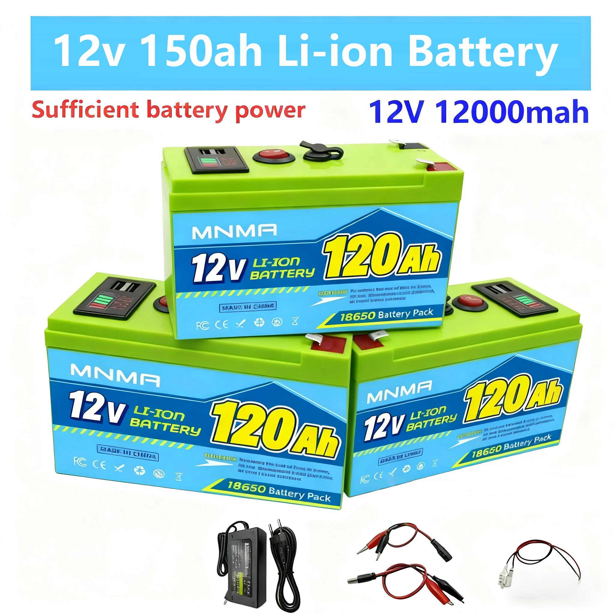 

DATOUBOSS LiFePO4 12V Battery with BMS, 100A 200A 300A, for Inverter, Motorhome, Solar System, Boat, Household, Solar