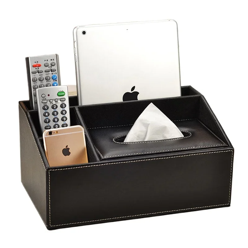 

tissue box household living room coffee table pumping carton remote control storage creative Chinese storage box