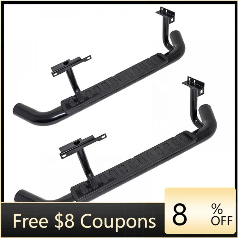 

Stlf OEM Black Edition Fire & Ice Style Running Boards Side Steps For Defender 90 1990-2016 LR008379B