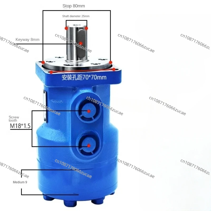 Hydraulic Motor Low Speed High Torque BMR-50 80 100 125 160 200 250 Hydraulic Cycloidal Motor