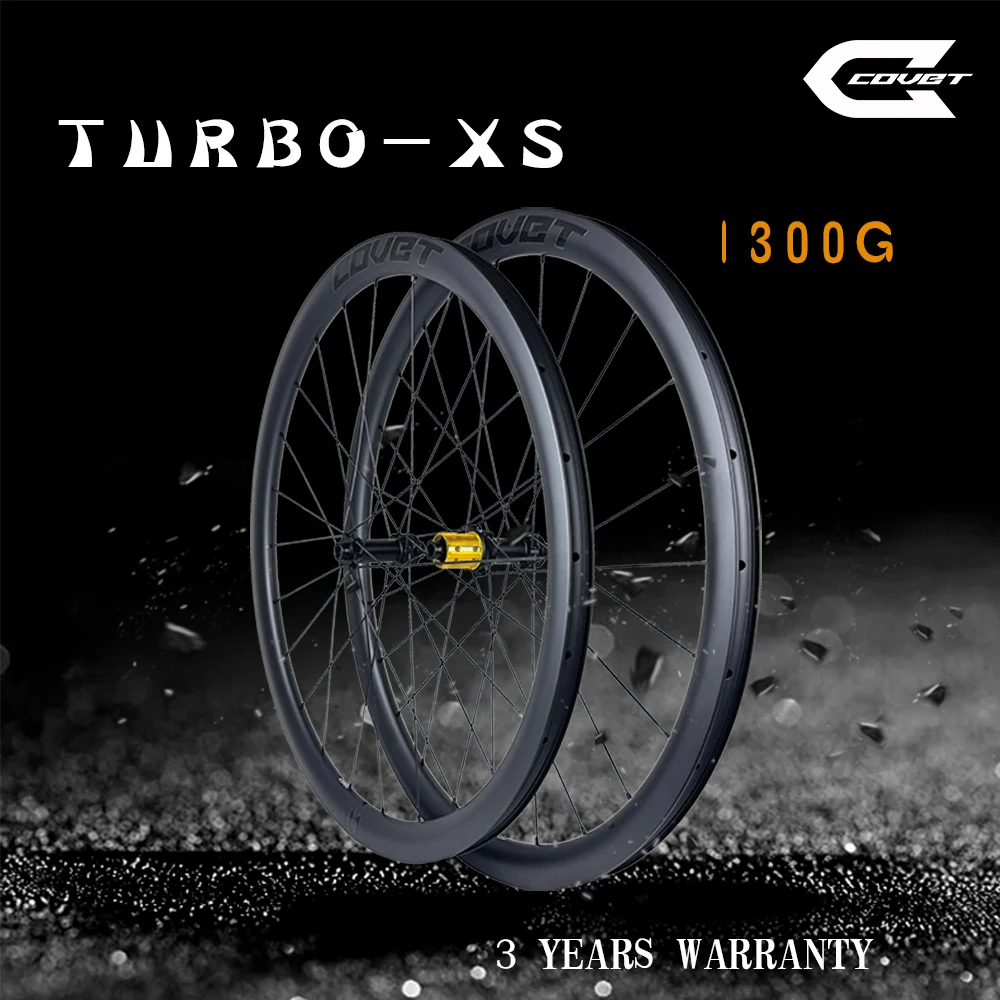 

Covet 1300g Ultralight Road Bike Carbon Fiber Wheelset Tubeless Rims Carbon Wheels Disc Brake 700c Road Bike