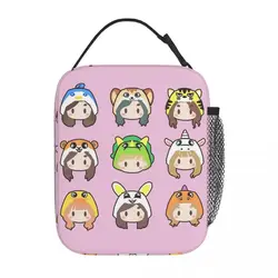 Funny TWICE FANART ICONS Accessories Insulated Lunch Tote Bag For School Food Container Portable Thermal Cooler Lunch Boxes