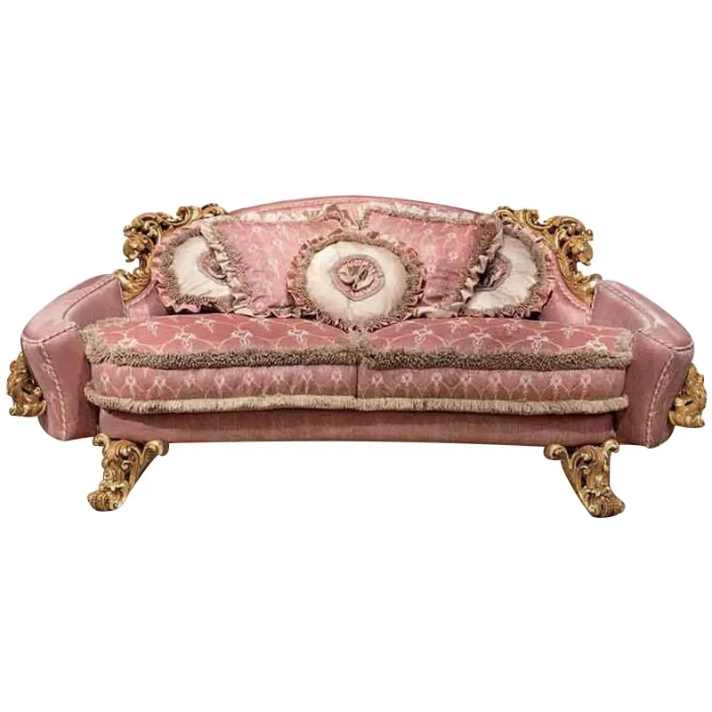 

Итальянский диван из массива дерева, комбинация тканевого дивана Palace Villa