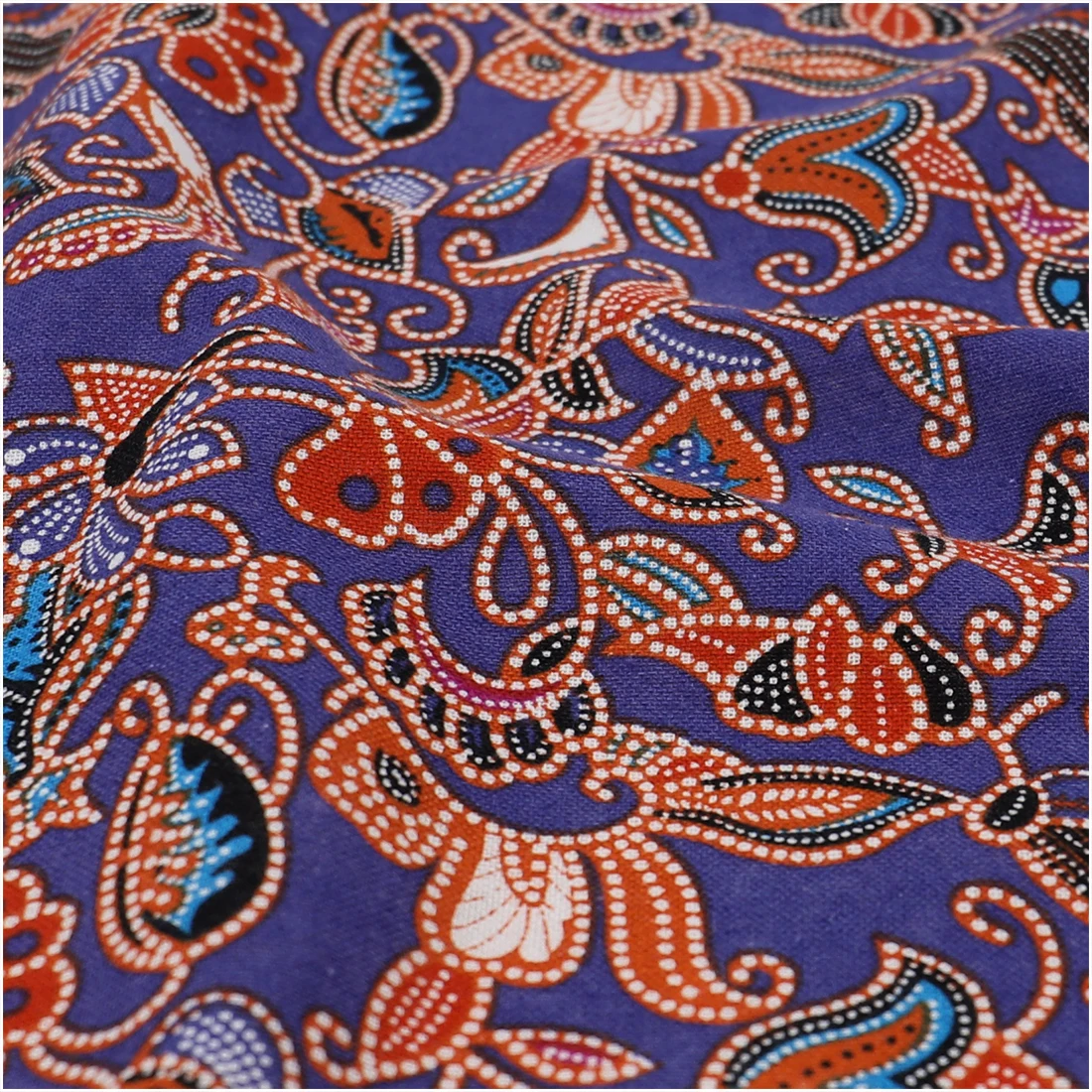 Retro Ethnic Pure Cotton Printed Fabric For Sewing Appareal Bilateral Decoration Cloth DIY Tablecloth Bag Material