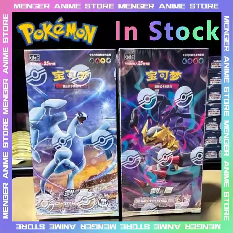 100% Original Pokemon PTCG 8.0 Dark Shadows Sea Booster Pack Thin Fat Bag Simplified Chinese Gift Box Trading Card Collectible