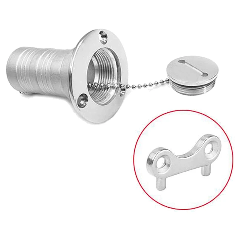 2 PCS Marine Boat Gas Cap Key Stainless Steel Gas Water Fuel Tank Fill Filler Tool Marine Yacht Boat Accessories