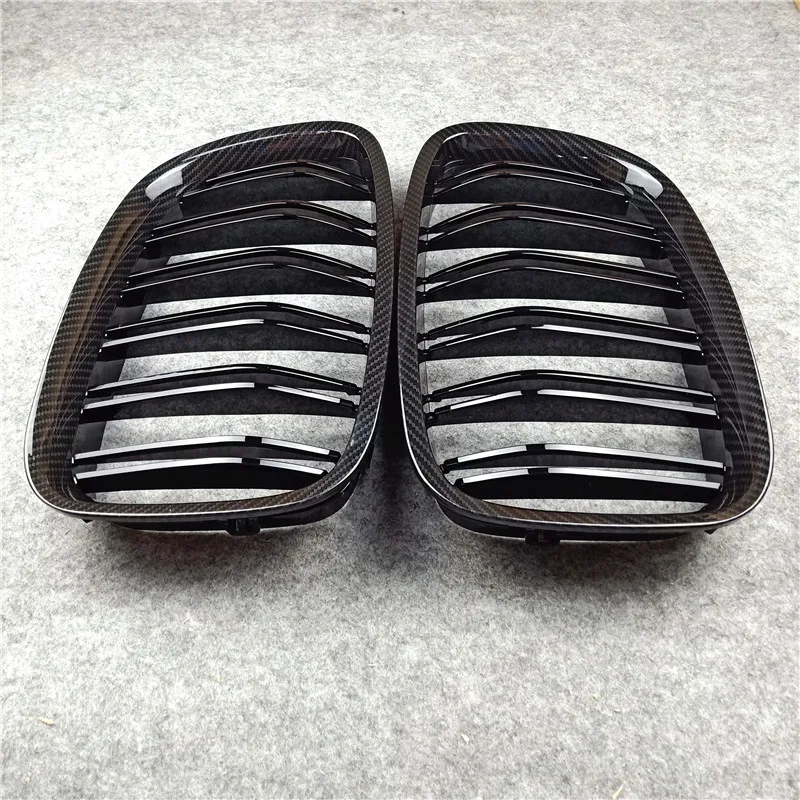 

Car Front Bumper Grilles Kidney Racing Grill For BMW 5 Series F07(GT) 2009-2016 Double Slat Carbon Replacement Grille