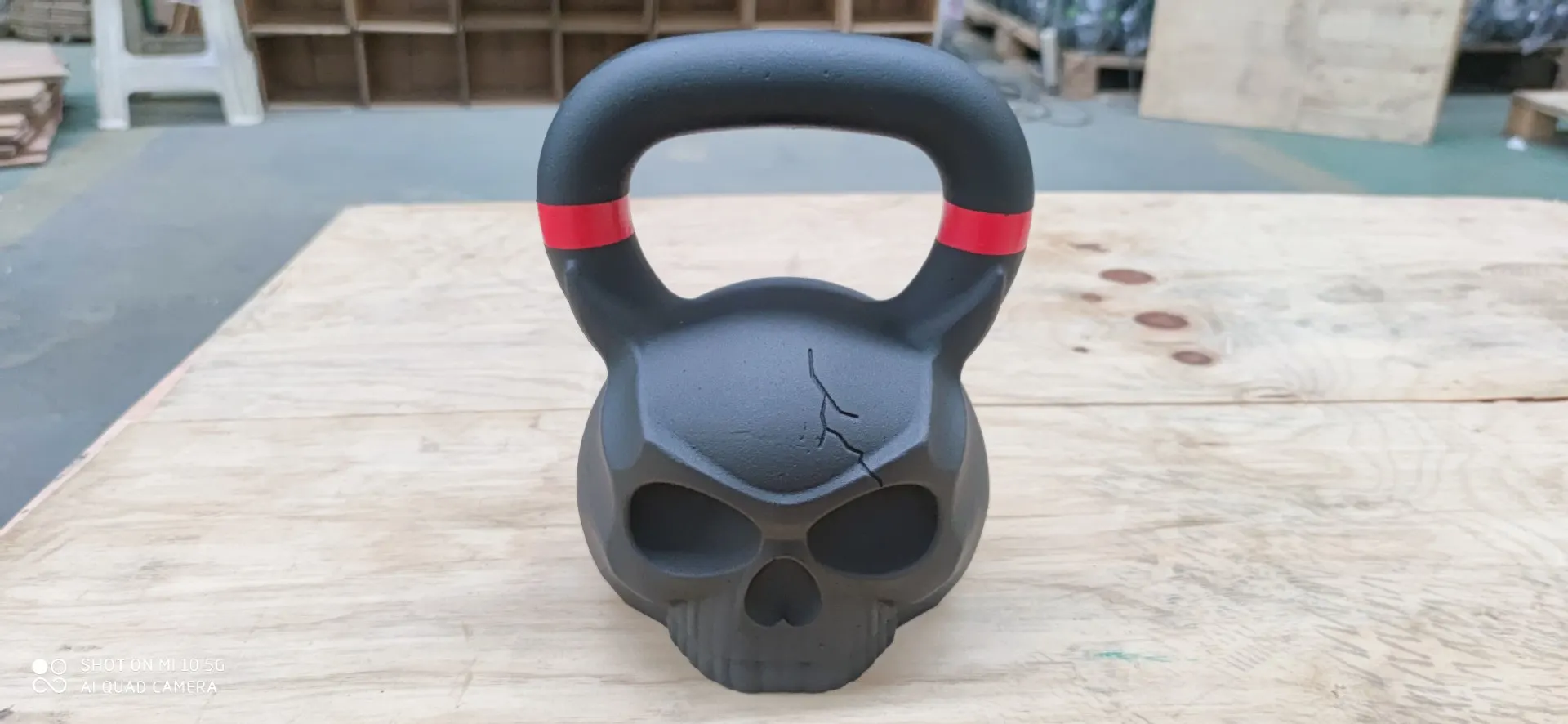 Twarz ducha Kettlebell podnoszenie pot Fitness Kettlebells styl czaszki czajnik-dzwon