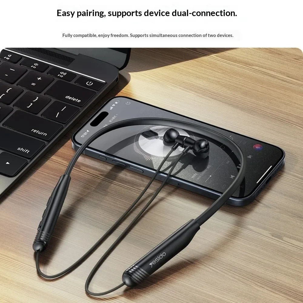 Neck-hung Bluetooth Headphones 2025 New Version High Sound Quality Noise Cancellation Ultra-Long Battery Life Sleep Non-In-Ear S view 6