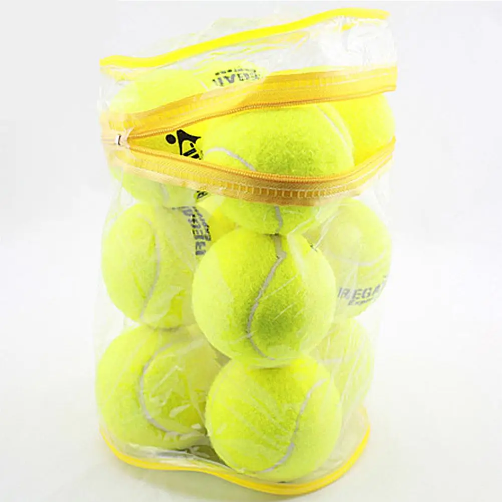 Tennis Balls 12 Pack Durable Pressurized Tennis Balls Training Tennis Balls High Bounce Practice Tennis Balls For Beginners