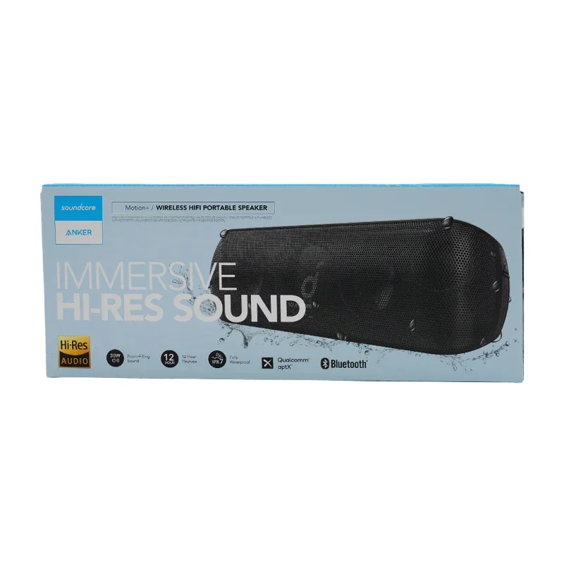 Soundcore Motion + Alto-falante Bluetooth Alto-falante portátil HiFi sem fio Alto-falante externo à prova d'água com controle por aplicativo