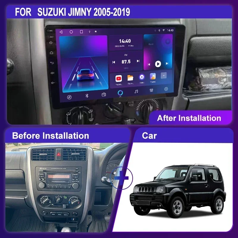 For Suzuki Jimny 2005-2019 Android 12.0 4G AI Voice Carplay Car