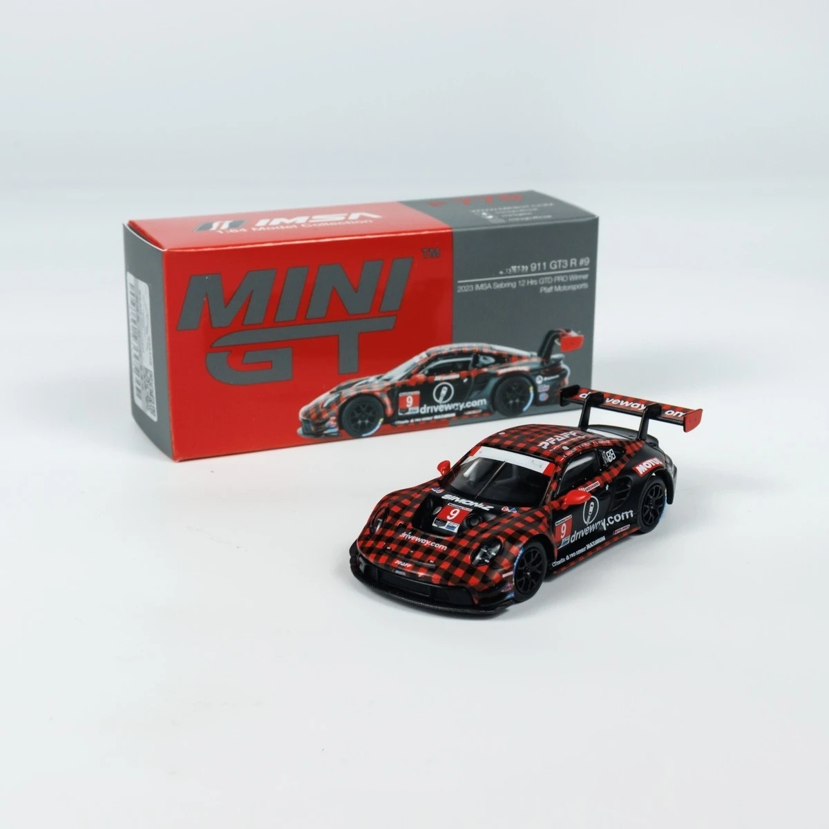 

MINIGT 1:64 911 GT3 R 9 GTD 12h 2023 Diecast Model Car Limited edition Collectible Hobbies Gifts