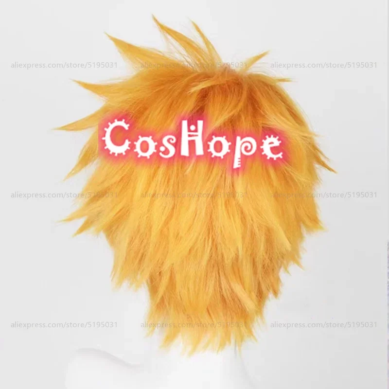 Kurosaki ichigo peruca cosplay kunigami rensuke peruca 30cm peruca laranja cosplay anime perucas sintéticas resistentes ao calor