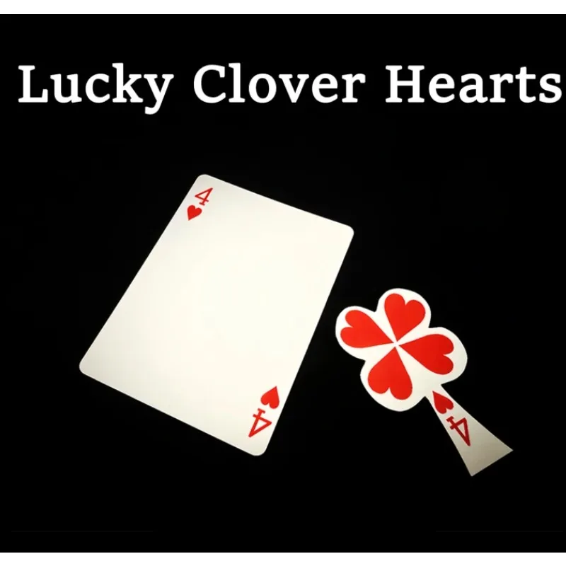 lucky-clover-hearts-poker-card-magic-tricks-gimmicks-beautiful-visual-illusion-of-love-and-fortune-close-up-magic-props