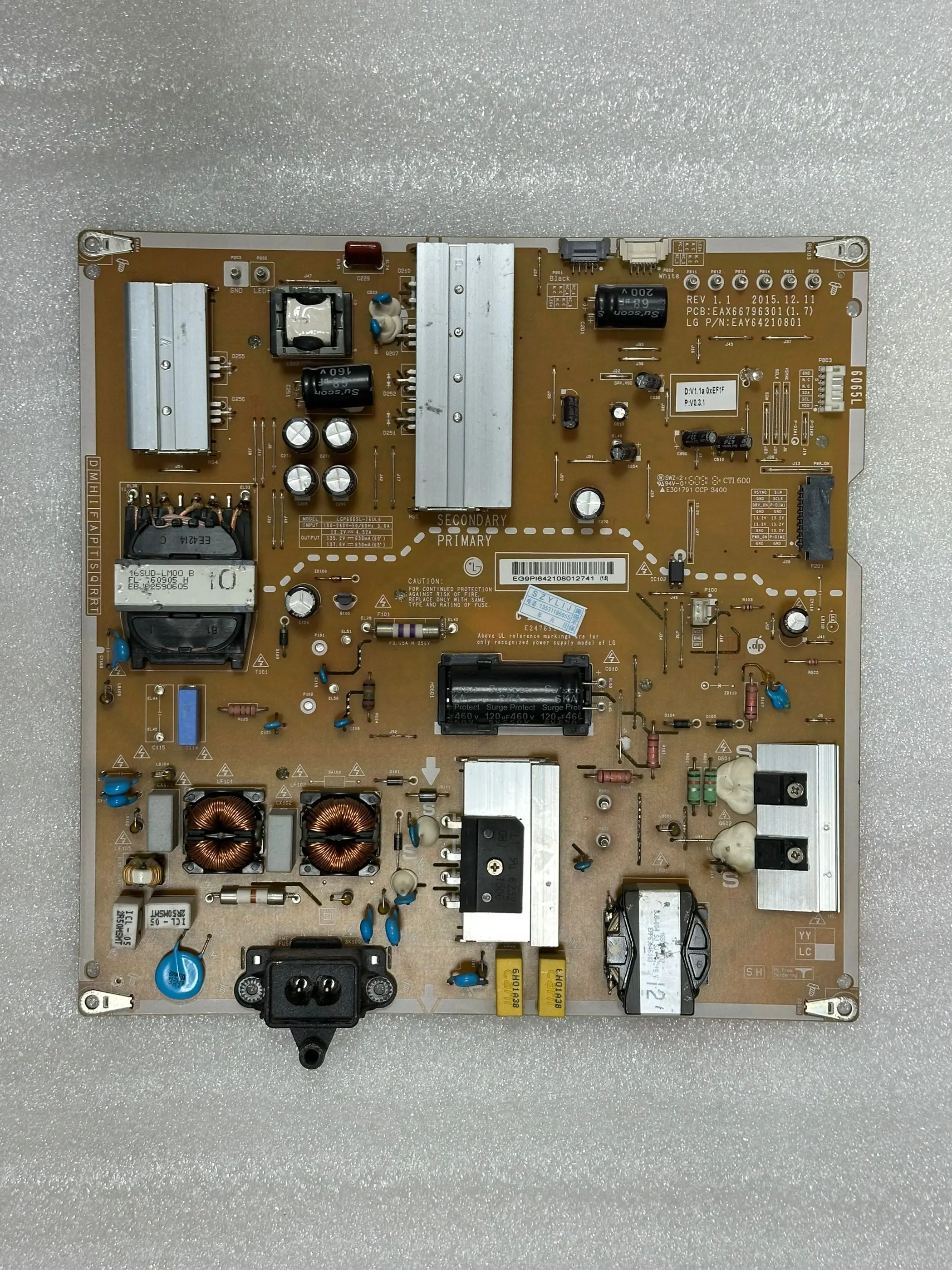 

Good quality,Original brand LGP6065L-16UL6 EAX66796301 EAY64210801 spot