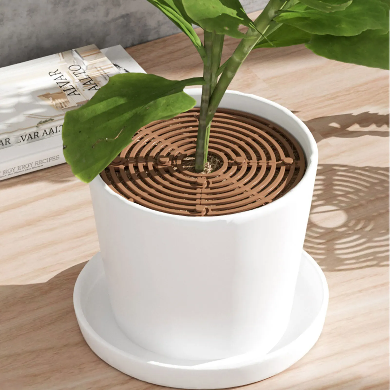 Potted Plant Soil Protective Cover Cat Digging Stopper Grid Pot Cover for Potted Plants Protection