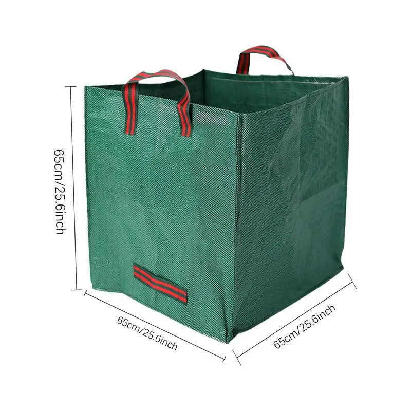 Imagem -06 - Reutilizáveis Folha Bolsas Recortes de Jardim Jarda Lixo Bolsas Grande Capacidade 125 l 270l