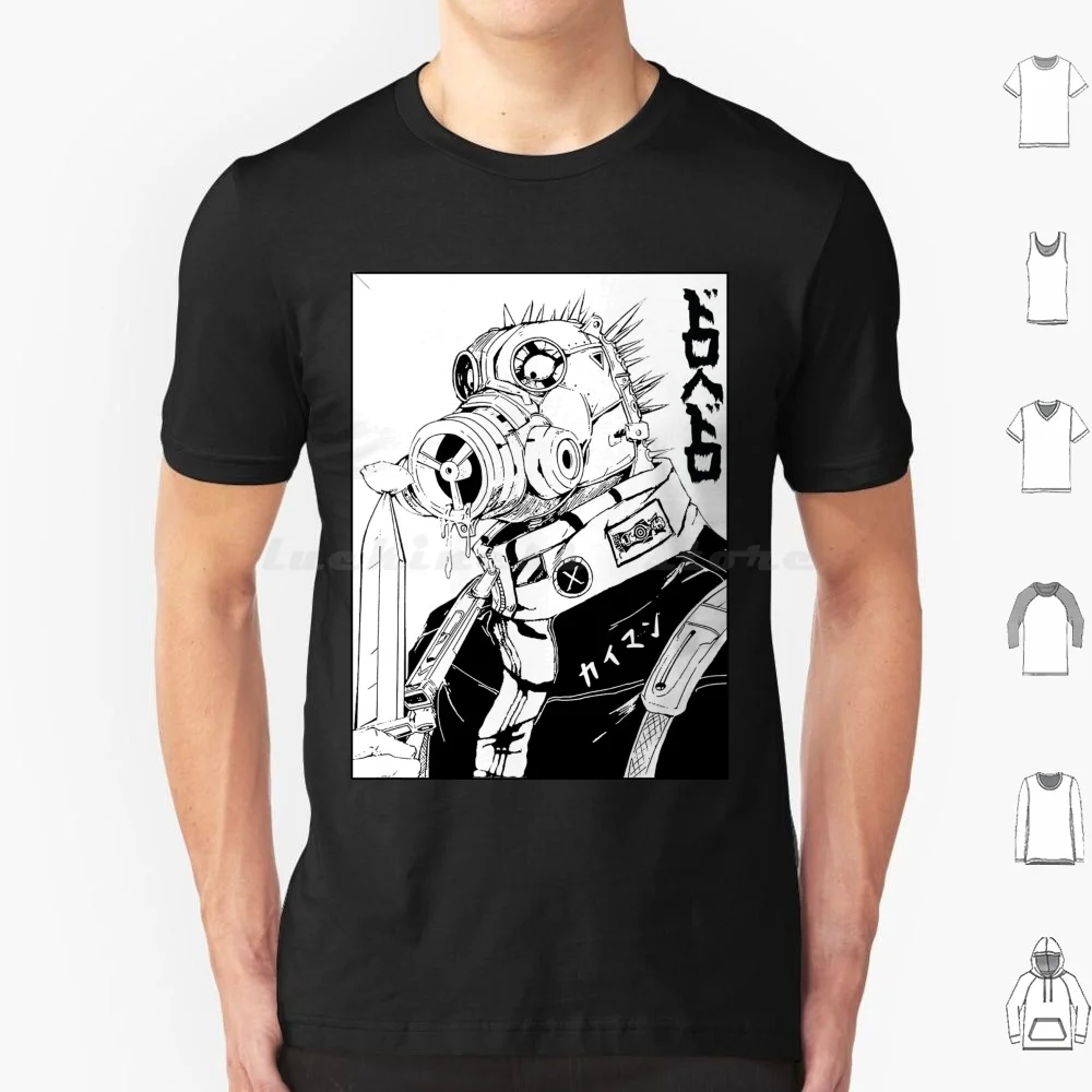 Camiseta de algodón 6XL de anime y manga Dorohedoro, Caiman, Kaiman Nikaido Noi, Caiman Shin Demon