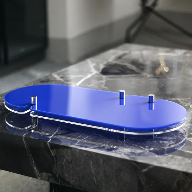 

Современный простой акриловый креативный акриловый поднос, орнамент, модель дома B & B, украшение для гостиной, столовой, спальни