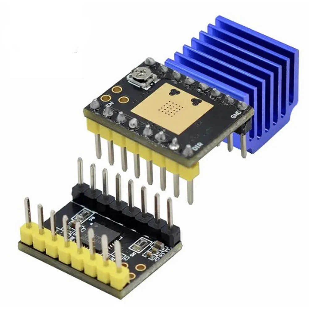 

Плата управления 3D-принтером с низким уровнем шума и радиаторами, драйвер шагового двигателя «сделай сам», TMC2209/TMC2208/ATD5833, бесшумные драйверы шагового двигателя