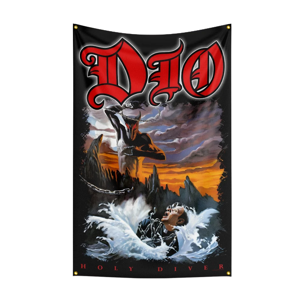 D-D-i-o Band Flag Flags Room Decoration Outdoor Decors Personalized Items Flags For Garage Bedrooms Home Tapestry Flag