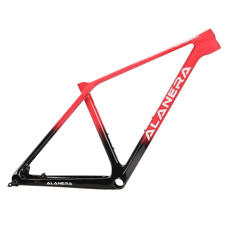 

ALANERA MTB frame off-road t800 carbon fiber BOSST mountain bike 29er 148 frame has black and red internal wiring