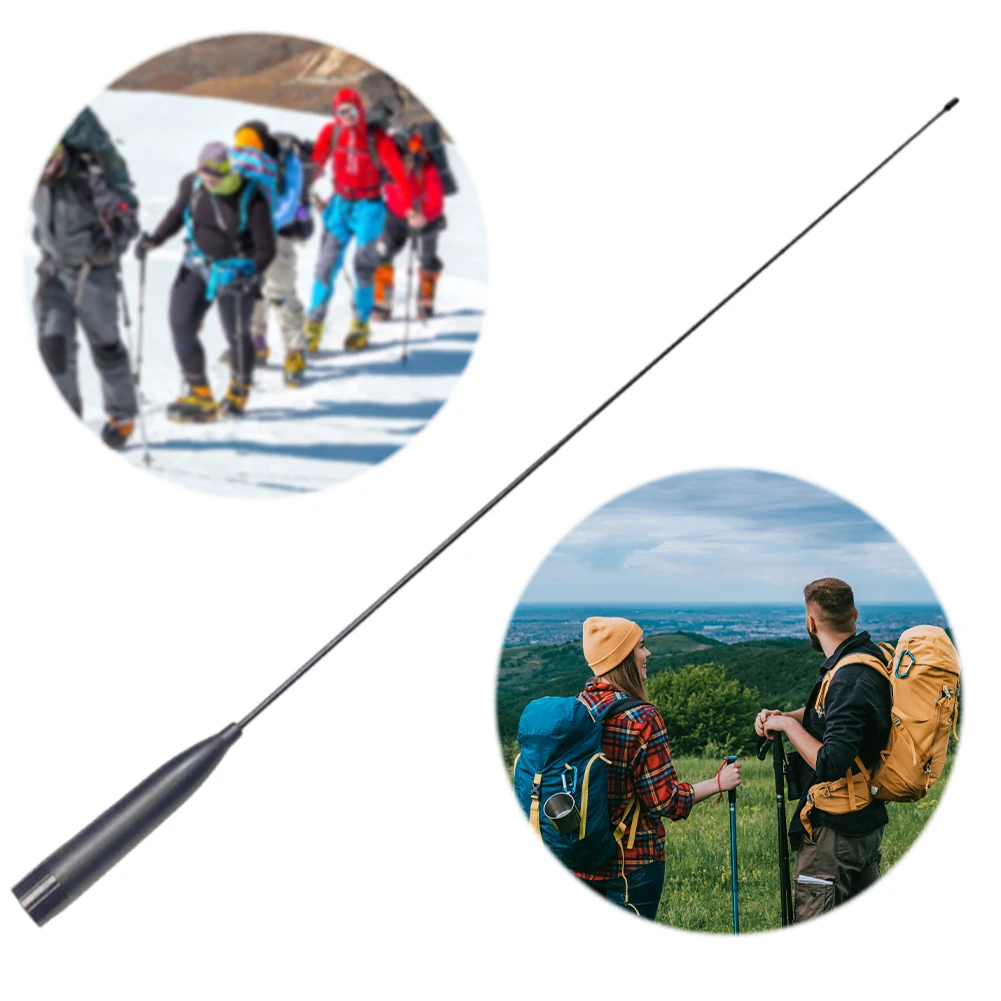 Antena SMA hembra/macho omnidireccional externa de alto ganancia antena Flexible de doble banda para Baofeng UV-5R UV-XR