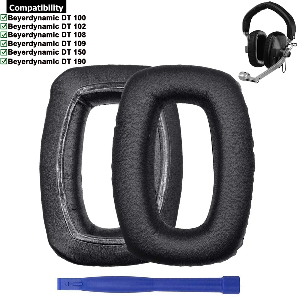 Replacement Ear Cushion Cups Cover Muffs Earpads Repair Parts for Beyerdynamic DT 100 102 108 109 150 190 Headphones