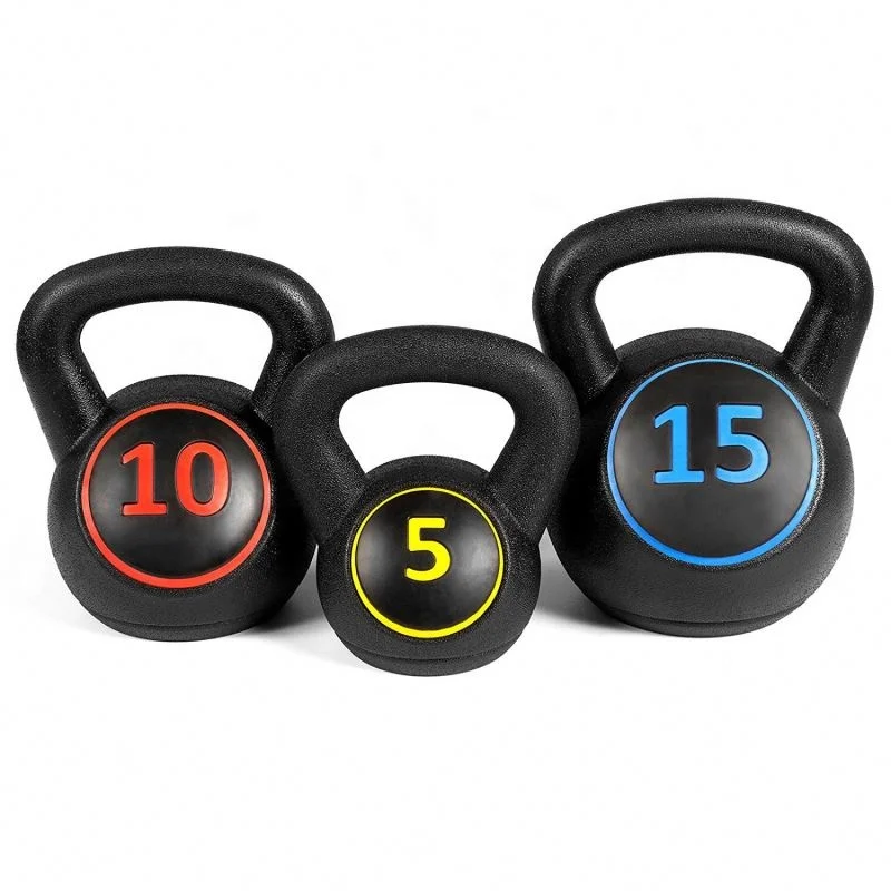 Kettlebell Set with Custom Logo, Fitness Exercise Kettlebell, Competition, 5Lb, 10Lb, 15Lb, China Manufacturer