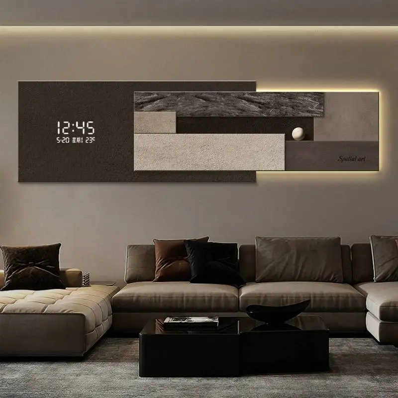 Vertical Security Wall Clock Design Date Unique Luxury Digital Wall Clock Decoration Aesthetic Cool Duvar Saati Home Decor Items