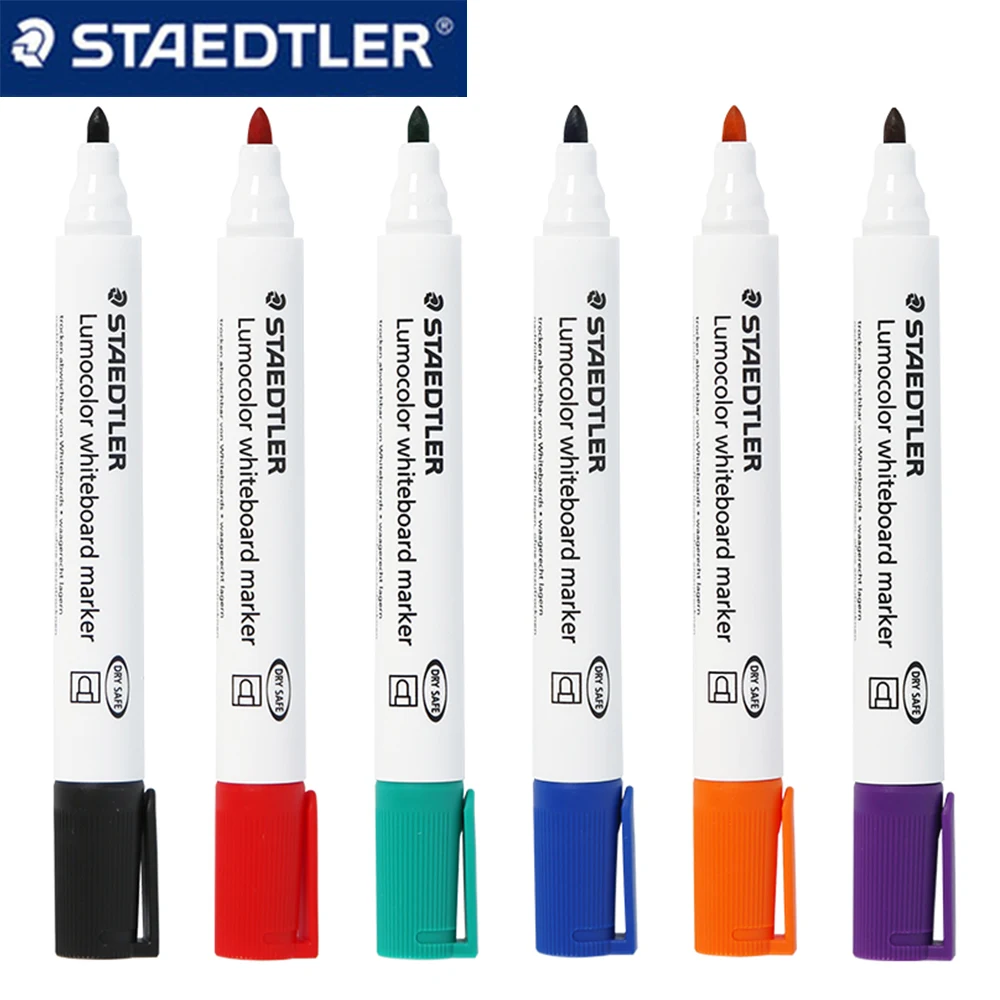 4pcs German STAEDTLER Whiteboard Marker 351 Quick Drying Erasable Non Toxic Can Add Ink 2mm Graffiti School Office Supplies