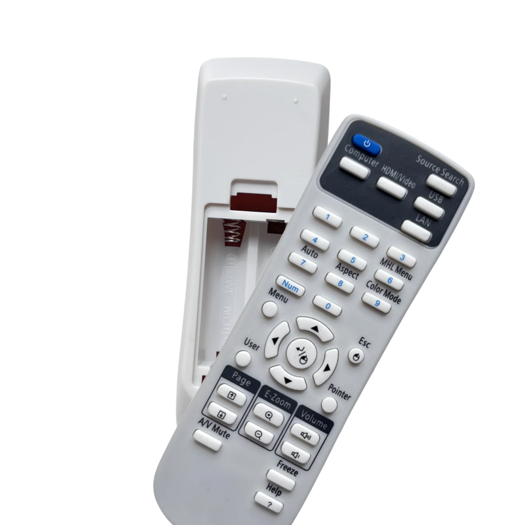 Controle remoto para projetor, para epson x18, x20, x24, x25, 1950, 1955, 1960, 470, 475w, 475wi