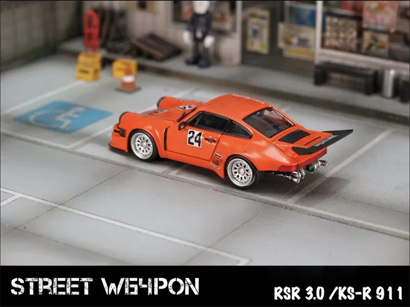 SW 1:64 KS-R # 24 oranje limited499 gegoten modelauto