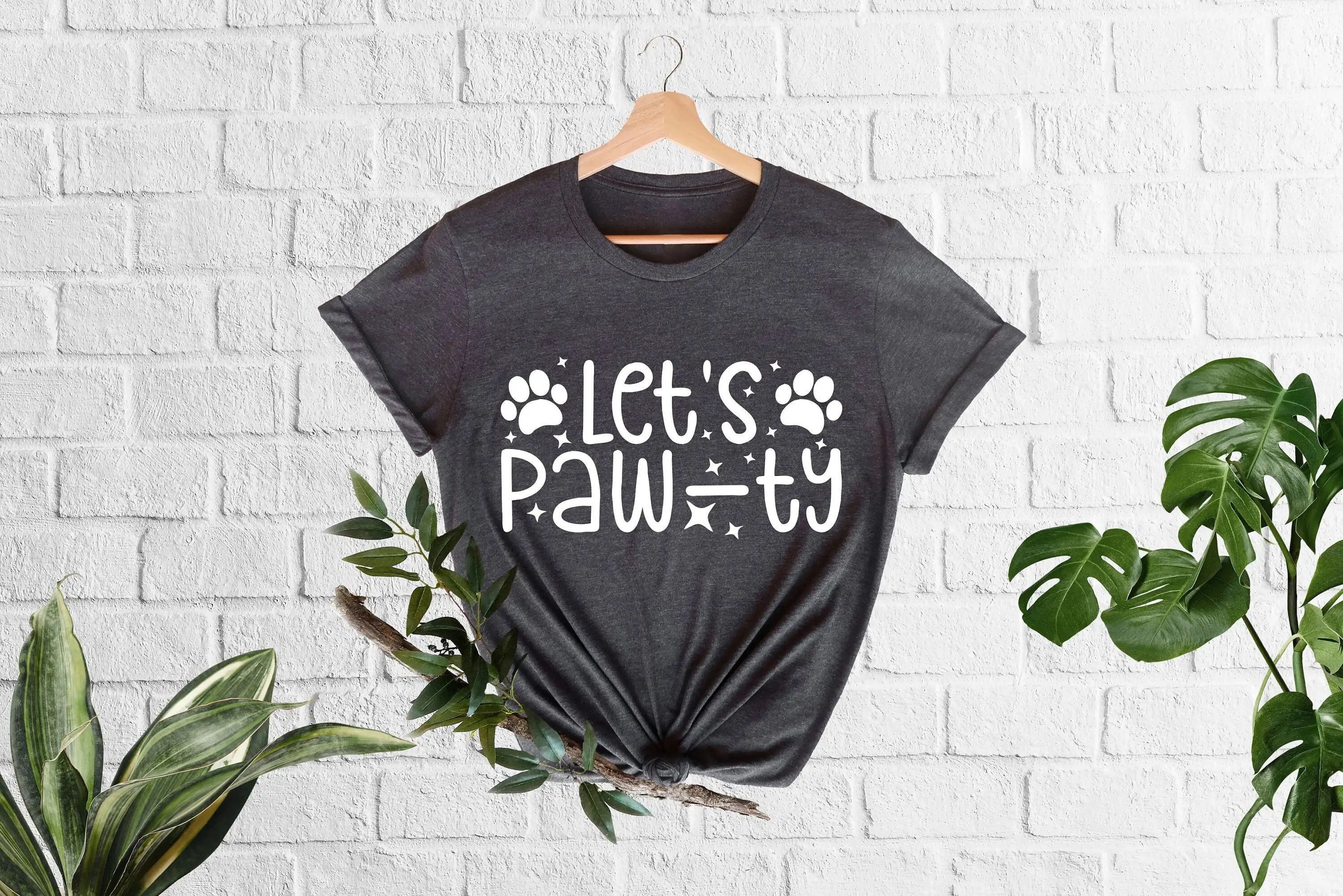 Let'S Paw Ty T Shirt Dog Birthday Mama Lets Pawty S For Owners Walking Dad