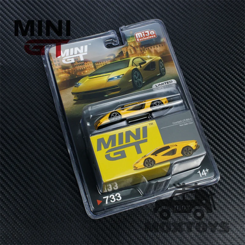 MINI GT Mijo Exclusives 1:64 Countach LPI 800-4 New Giallo Orion Diecast Model Car