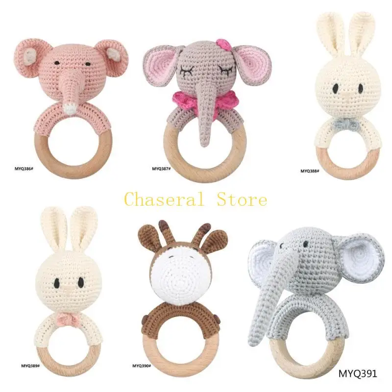 

E7CE Baby Rattle Crochet игрушка для новорожденных новорожденных.