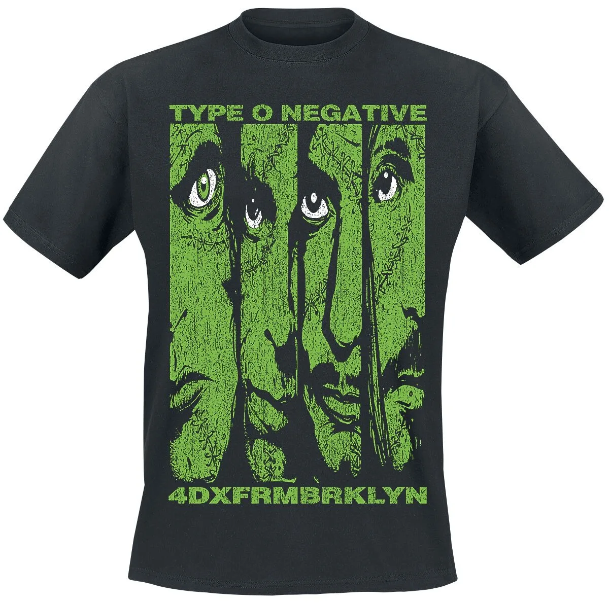 Vintage Type O Negative Dark Makeup Print T-shirt Men Women Metal Band Casual Streetwear Unisex Tee