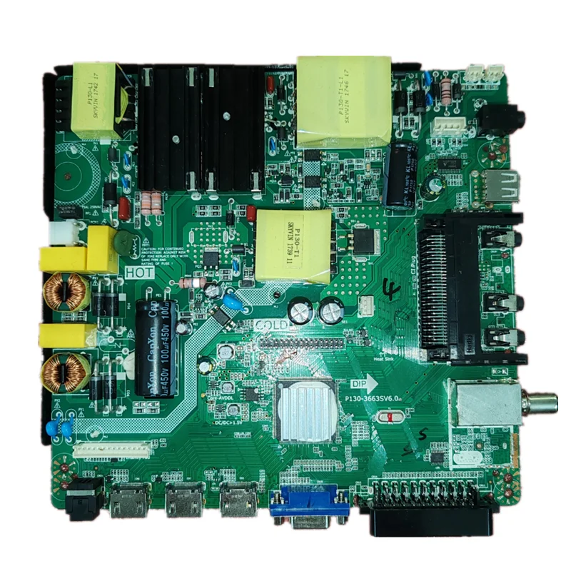 تم اختبار اللوحة الأم للتلفزيون P130-3663SV6.0 ثلاثة في واحد بشكل جيد BH-17303 لـ 120V--134V 600ma 110v #5