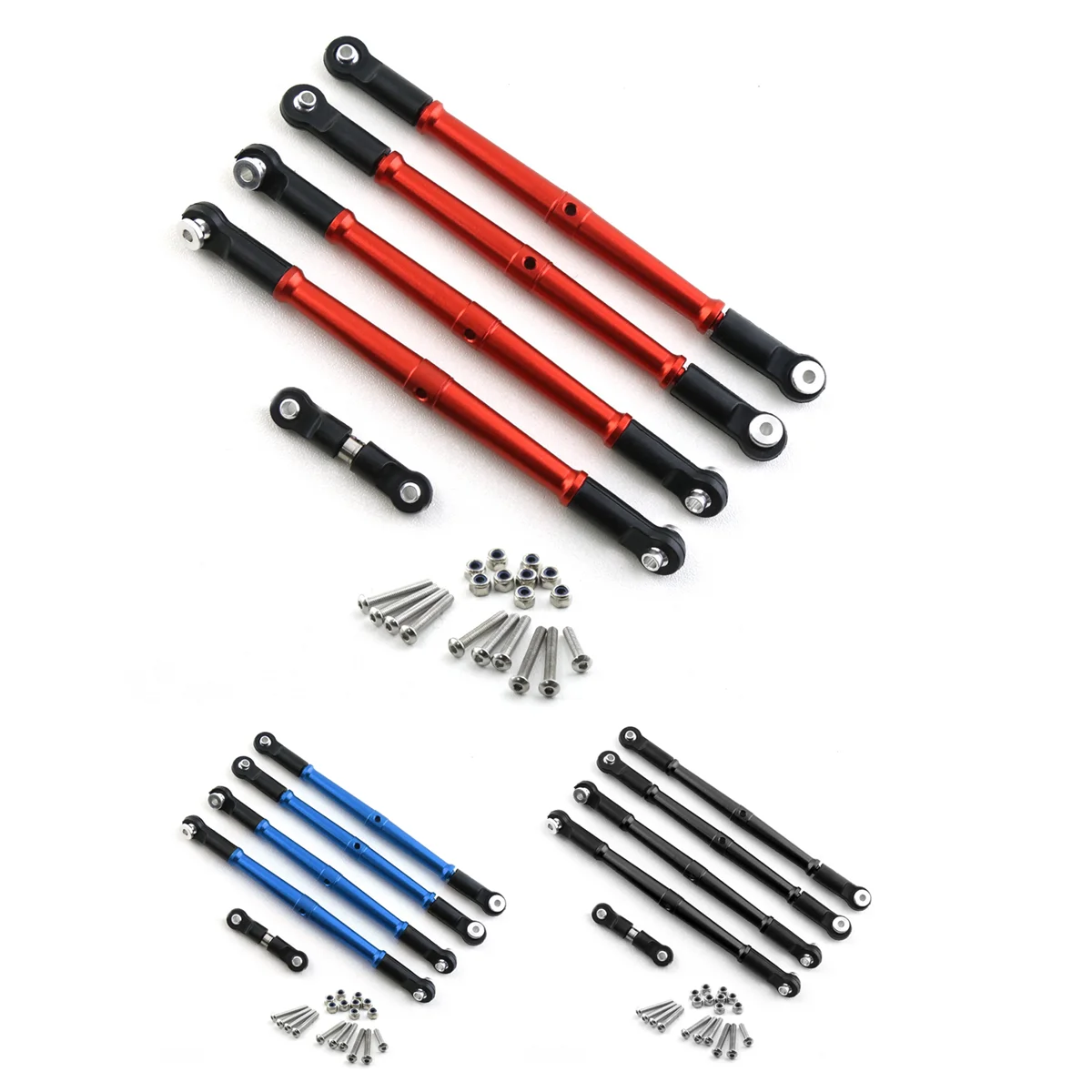 

5pcs Metal Front and Rear Link Rod Tie Rod Pull Rod Servo Rod for Arrma 1/8 Karton Outcast NOTORIOUS Upgrade Parts
