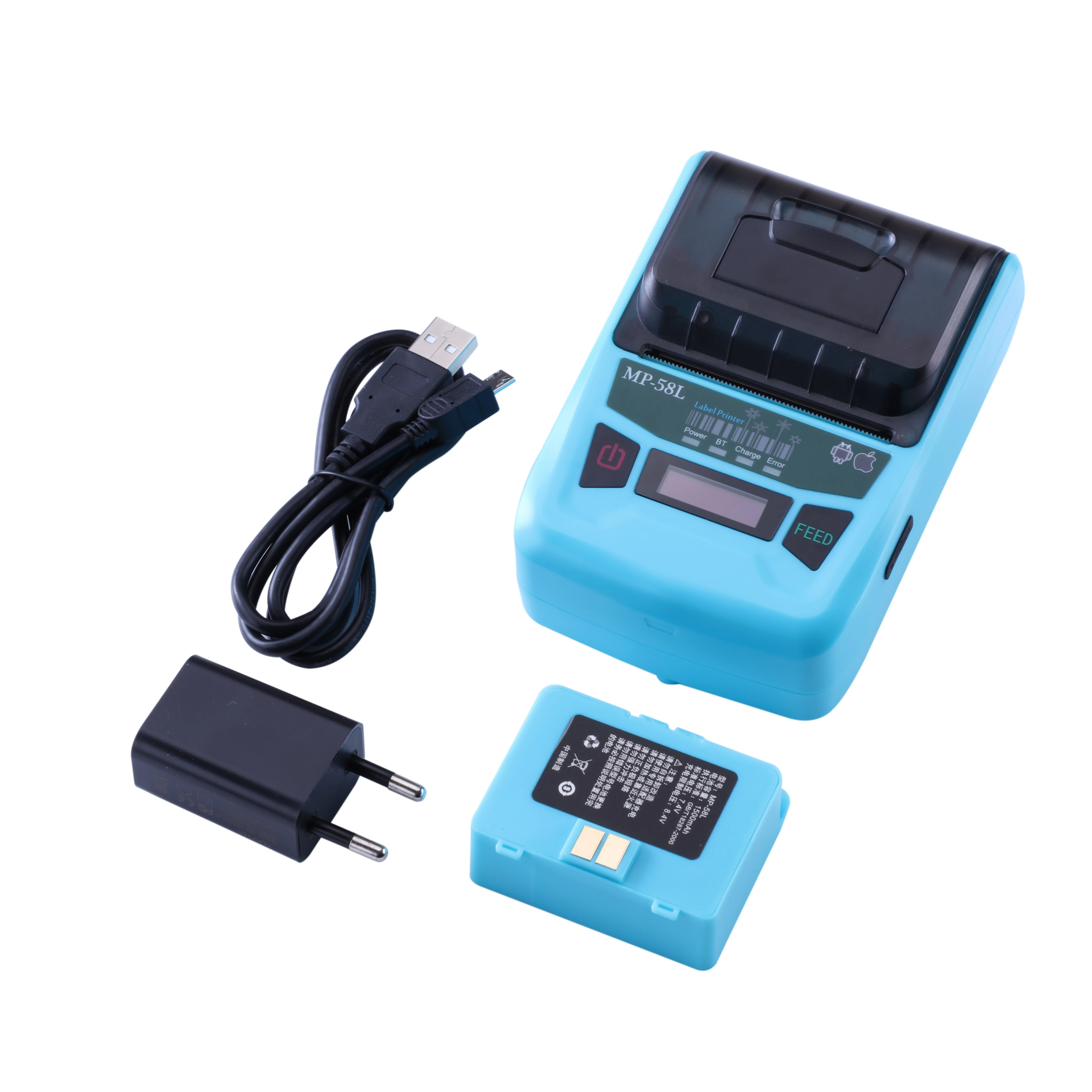 Mini Price Tag Label Thermal Printer Machine Portable Blue Tooth Cloth Fabric Sticker Label Thermal Printer For Jewelry Label