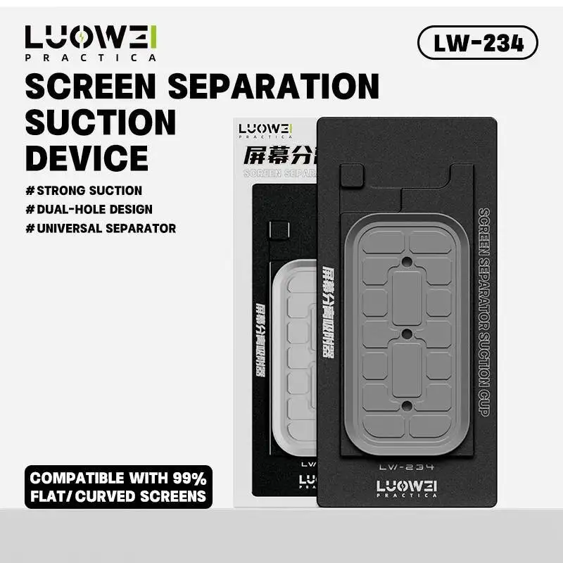 LUOWEI LW-234 Screen Laminator Machine for iPhone Android Flat Curved Sreen Suction Precise Alignment OCA Laminating Device Tool